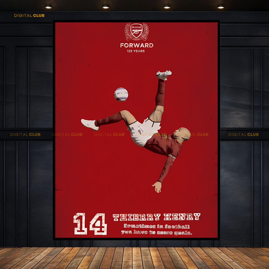 Thierry Henry 1 - Football - Premium Wall Art