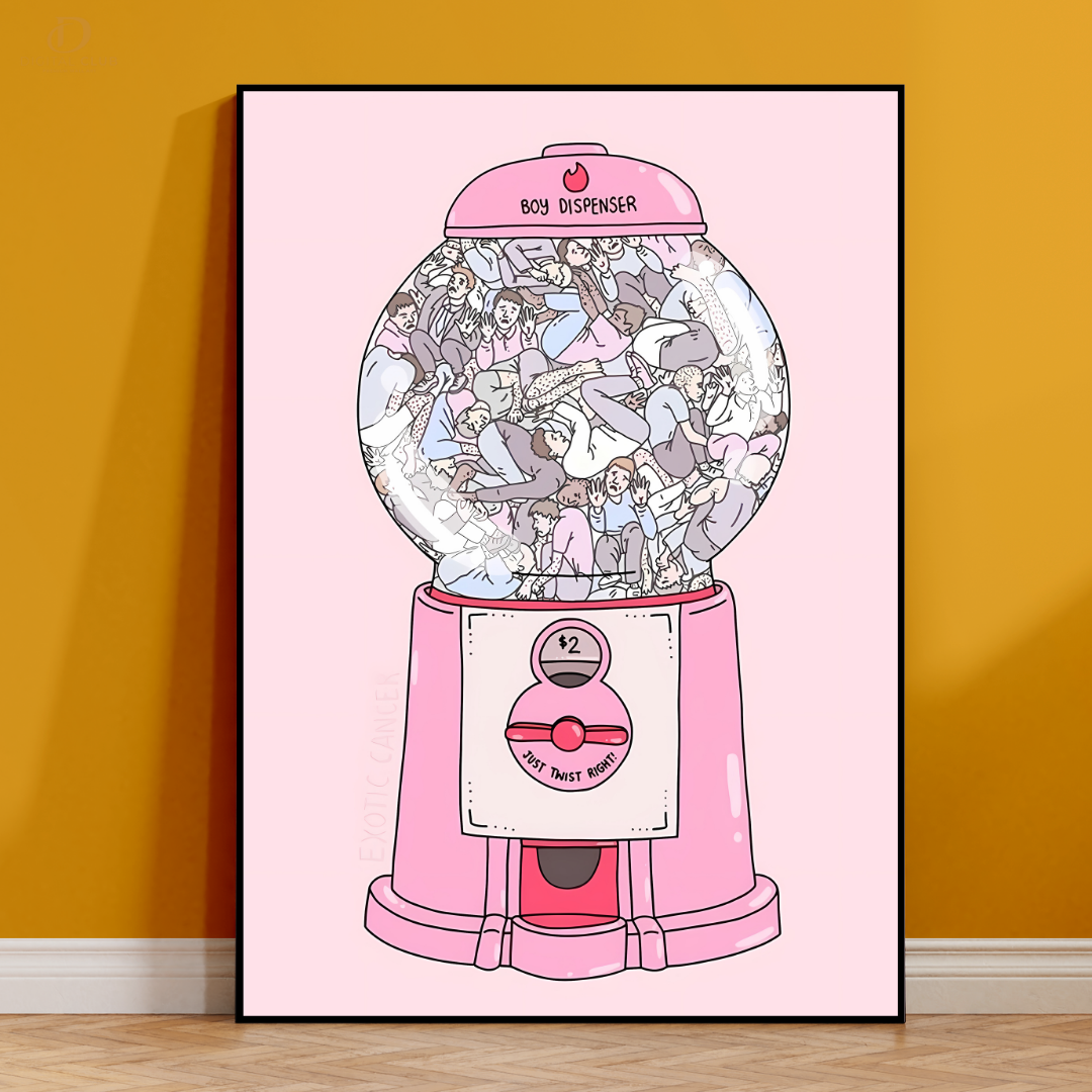 Boy Dispenser - Trendy - Premium Wall Art