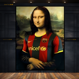 Mona Lisa Barcelona Shirt - Premium Wall Art