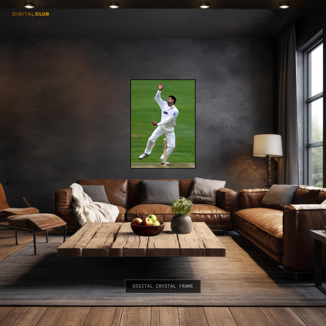 Wasim Akram Pakistan Cricket Premium Wall Art