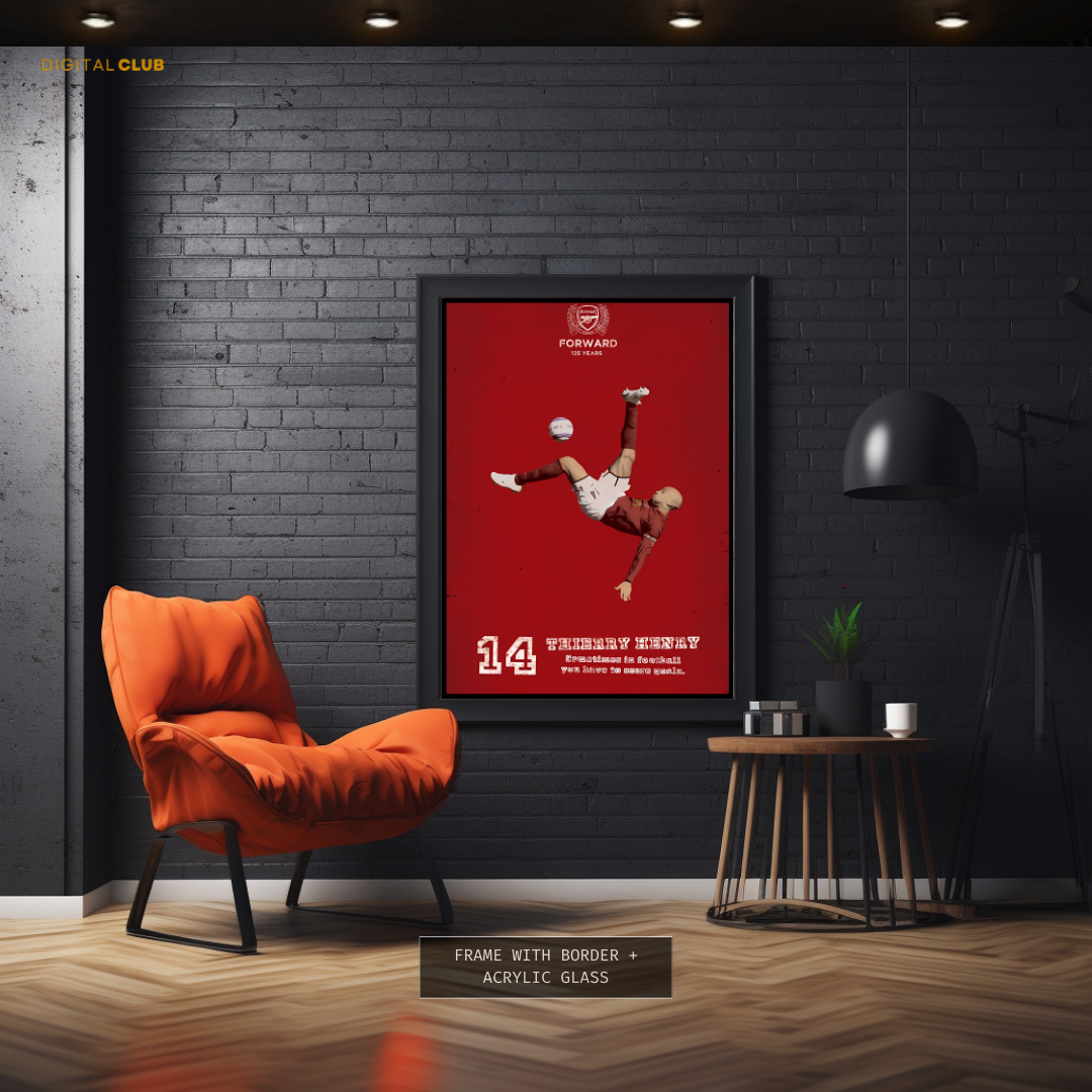 Thierry Henry 1 - Football - Premium Wall Art