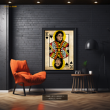 Michael Jackson King Poker Premium Wall Art