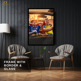 Messi x Ronaldo - Football - Premium Wall Art