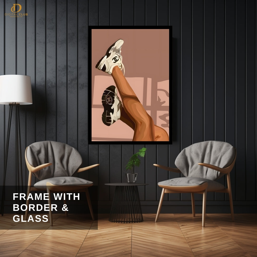 Chanel Sneakers - Fashion & Style - Premium Wall Art