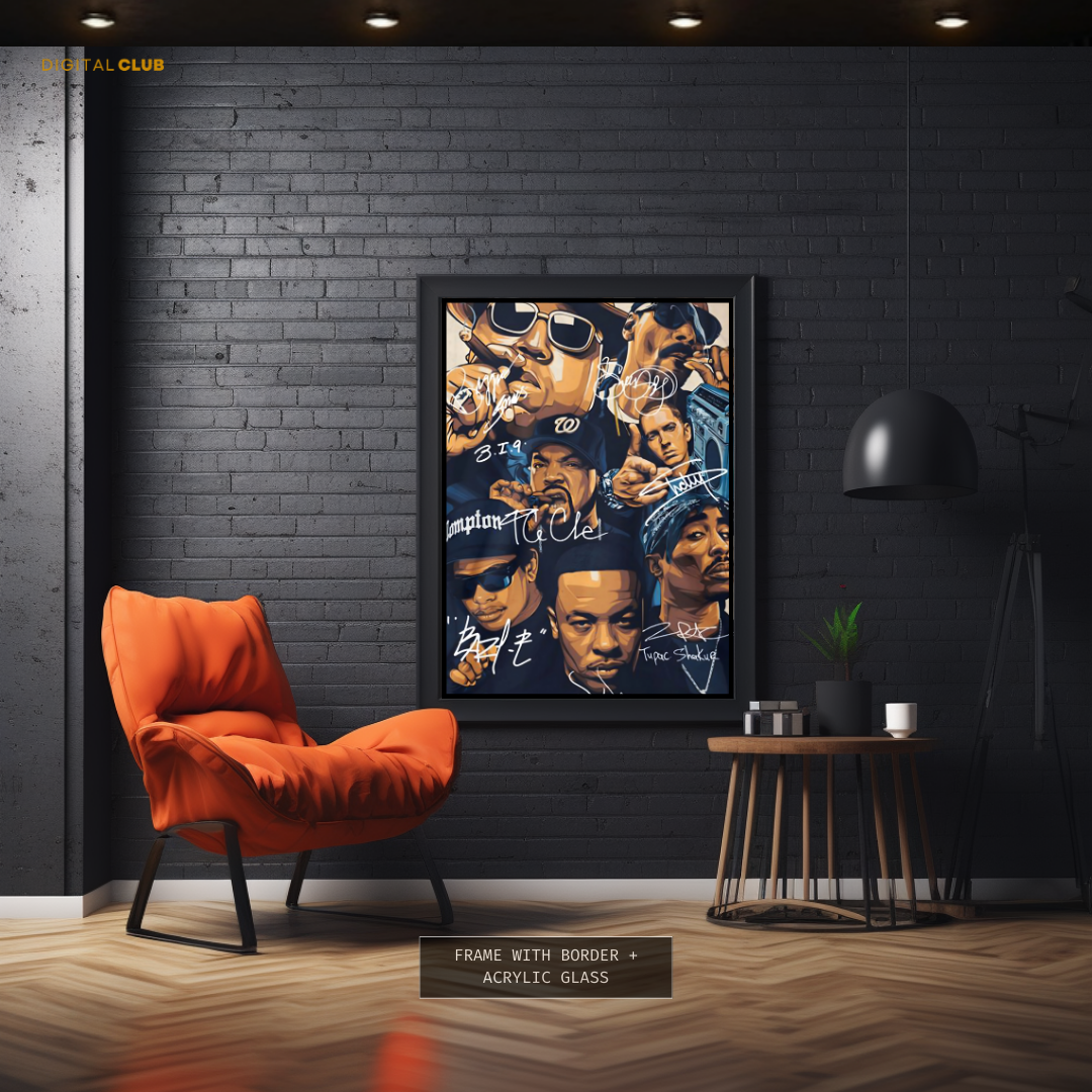 Legend Rappers Signed Premium Wall Art