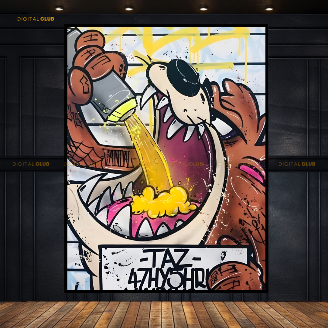 Taz Mania - Looney Tunes - Premium Wall Art