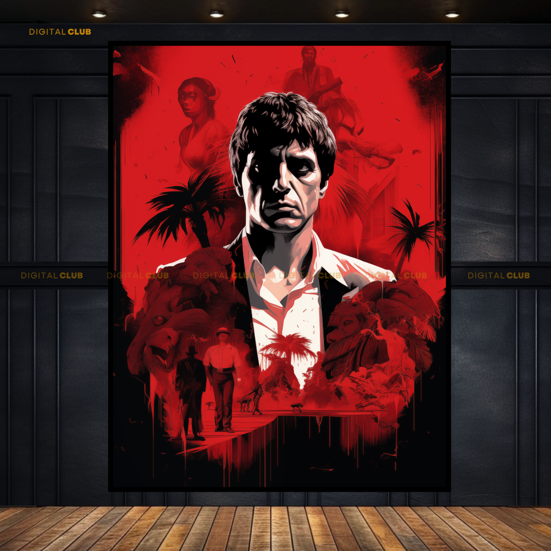 Scarface Alpacino Premium Wall Art