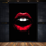 Red Lips Artwork- Premium Wall Art