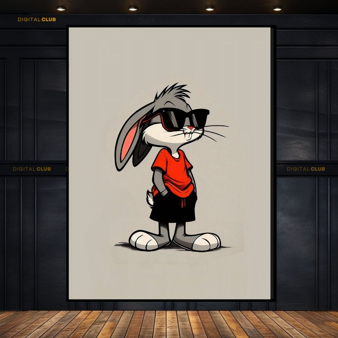 Bunny Cartoon- Premium Wall Art