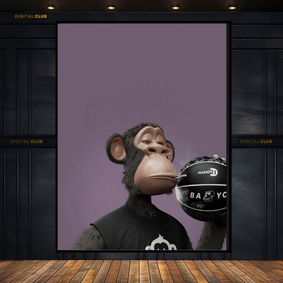 Ape BasketBall NFT - Premium Wall Art