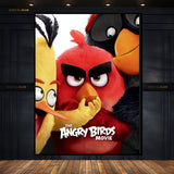 Angry Bird Animated Cartoon Movie- Premium Wall Art