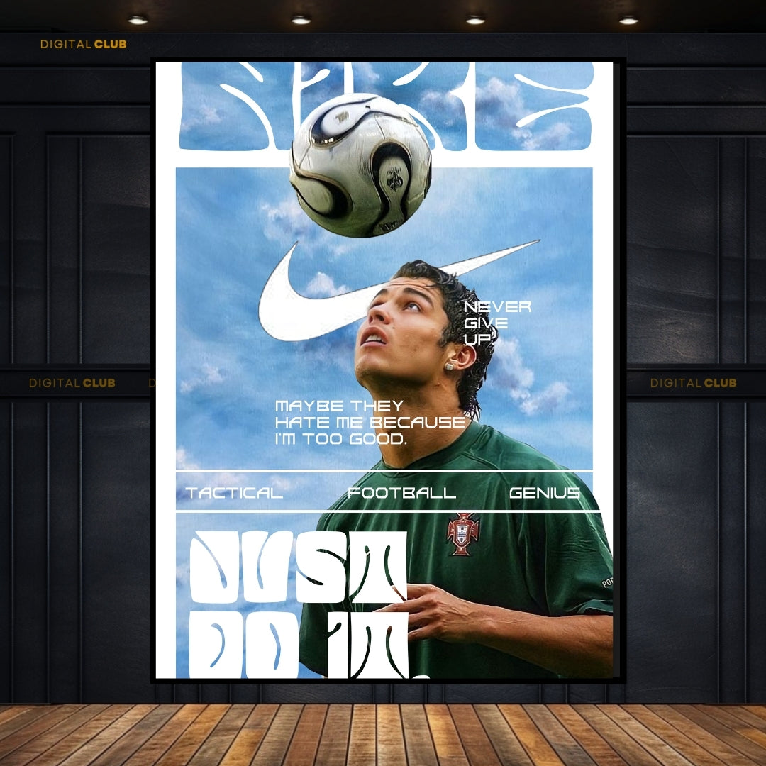 Young Ronaldo - Football - Premium Wall Art