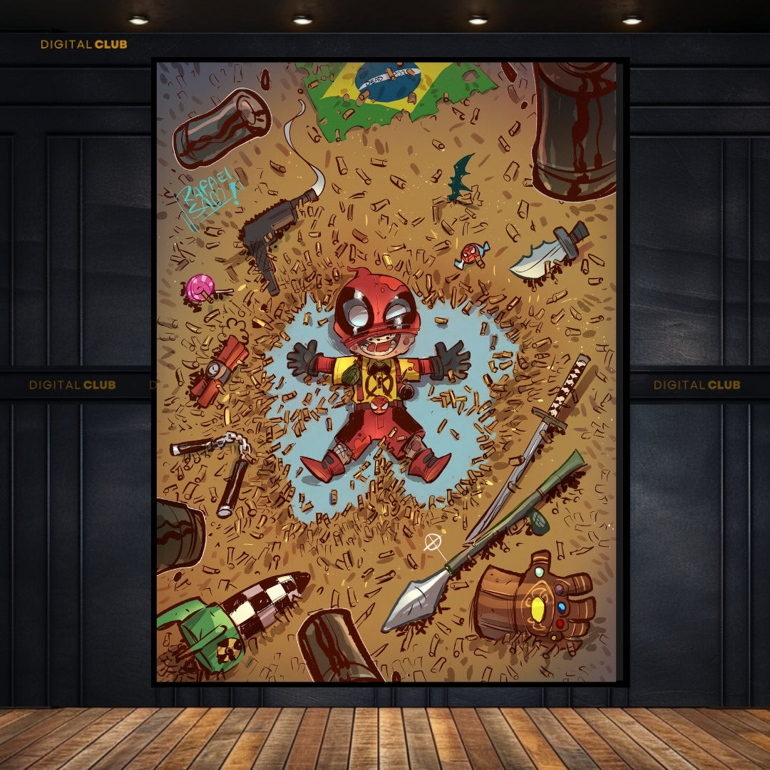 DEADPOOL - ANIMATED - Premium Wall Art