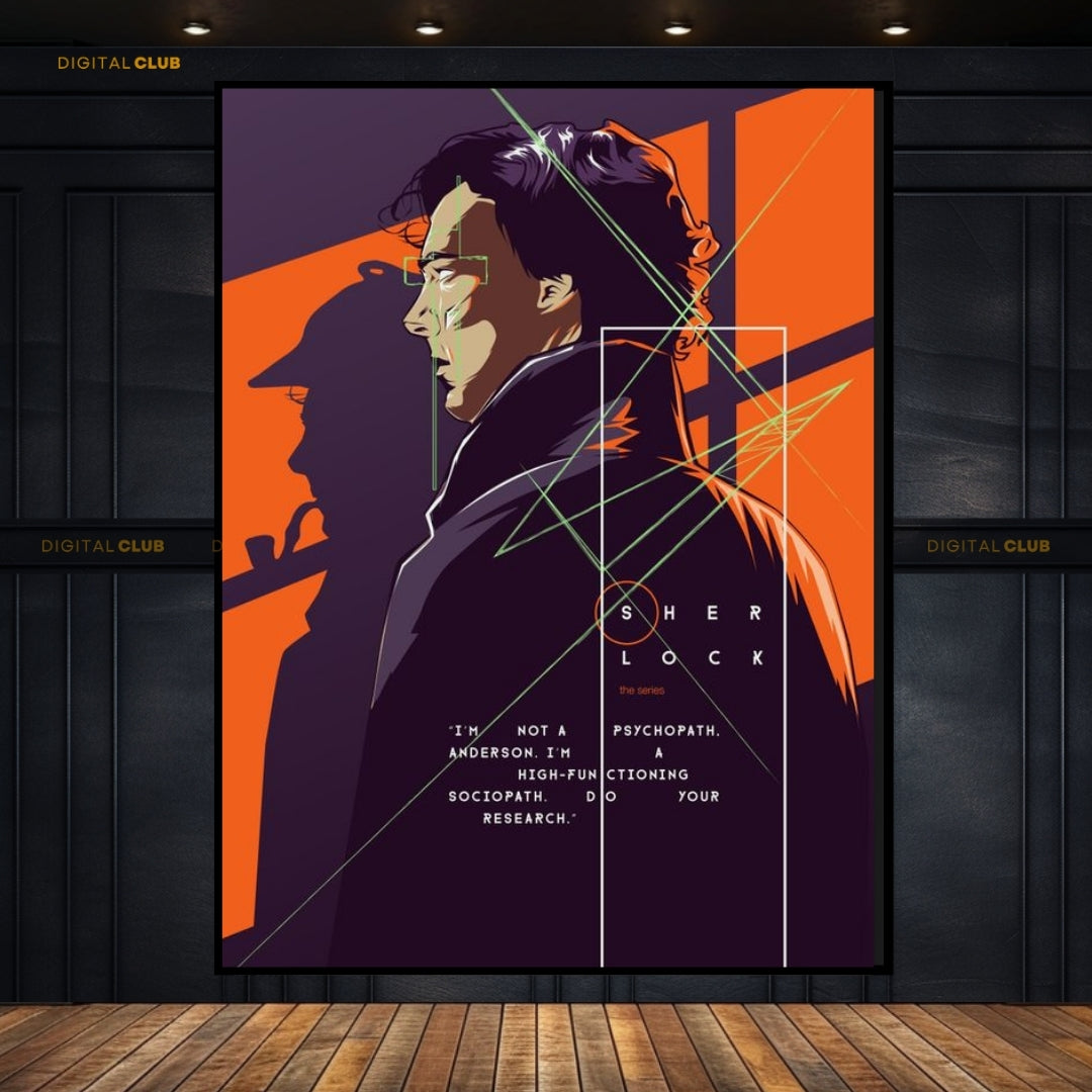 Sherlock Poster - Movie- Premium Wall Art