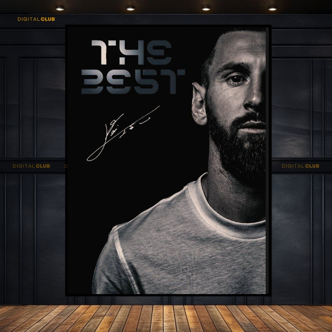 Lionel Messi Signed - Football - Premium Wall Art