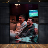 Messi X Ronaldo - Football - Premium Wall Art