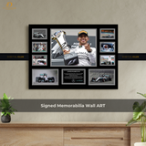 Lewis Hamilton 1 - Signed Memorabilia - Wall Art