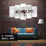 Cristiano Ronaldo 7 - Football - 5 Panel Wall Art