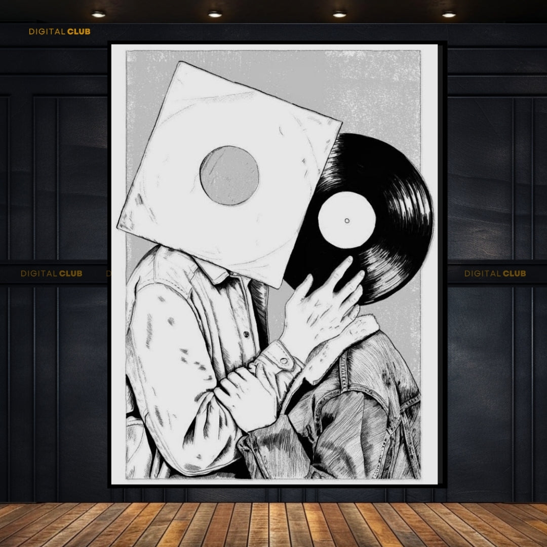 KISSING PLAYLIST - Premium Wall Art