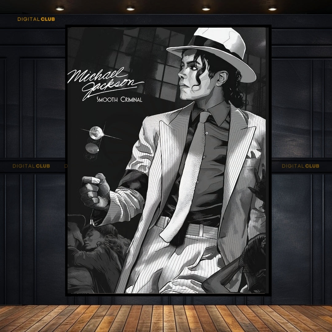 MICHEAL JACKSON Smooth Criminal - Singer- Premium Wall Art