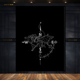 COMPASS Wall Art  - Premium Wall Art