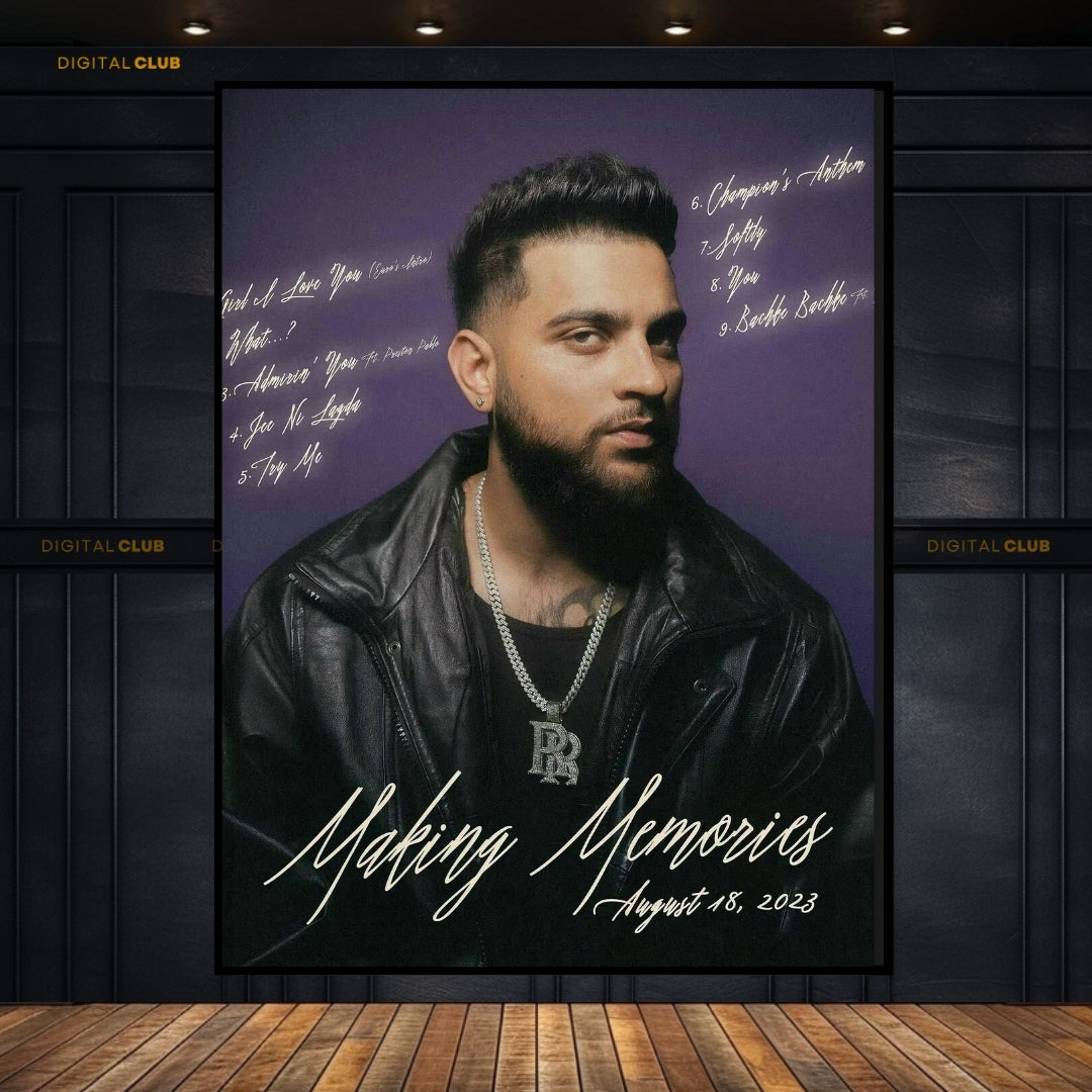 KARAN AUJLA- Music Album- Premium Wall Art