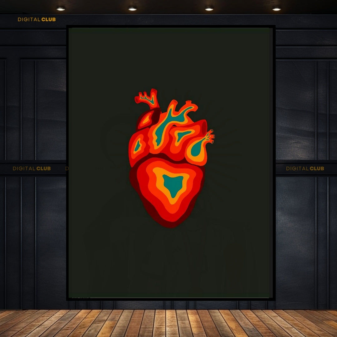 Heart Graphic - Premium Wall Art