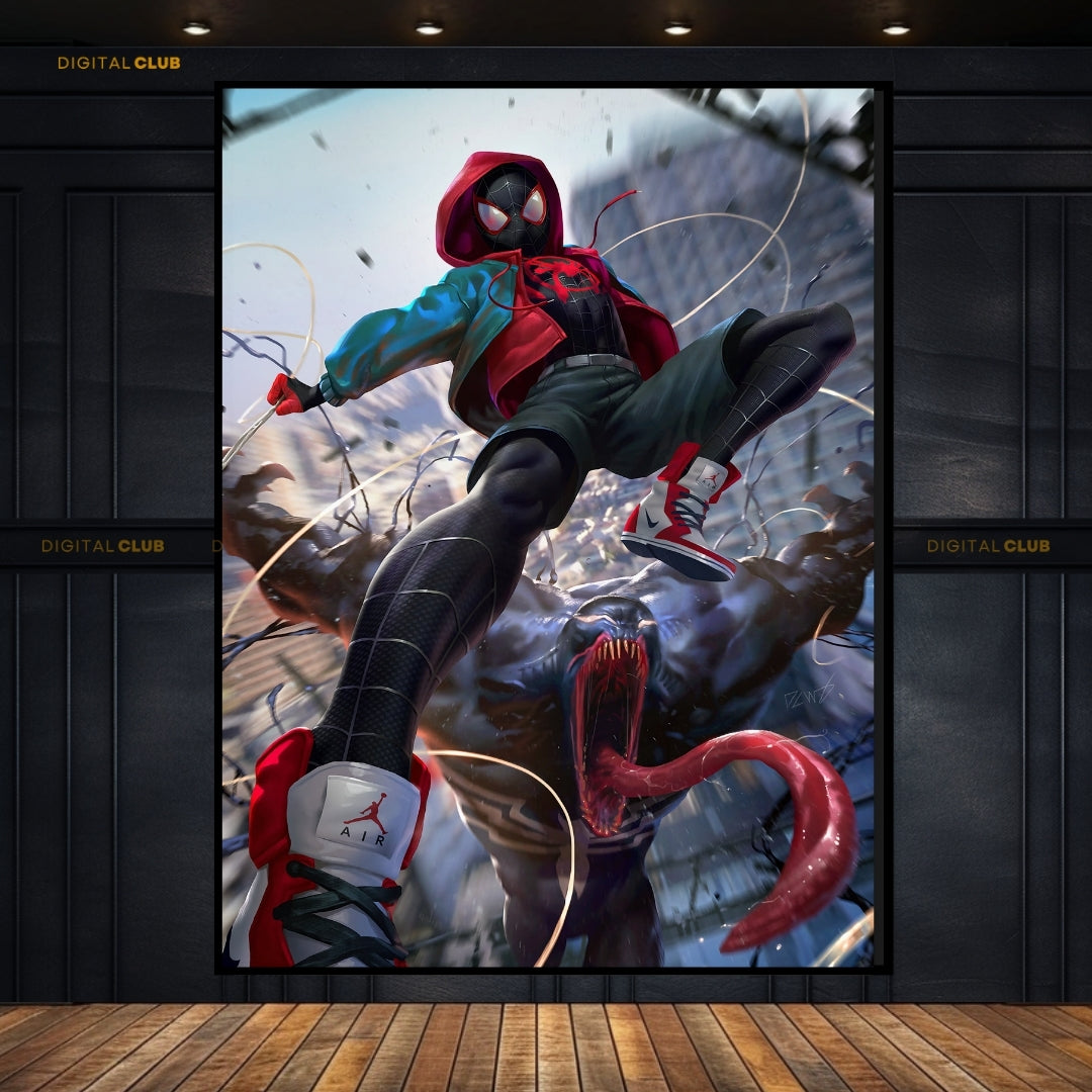 Spider Man Miles Morales - Premium Wall Art