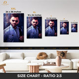 Virat Kohli 4 - Cricket - Premium Wall Art