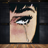 Girl Tears - Pop Art- Premium Wall Art