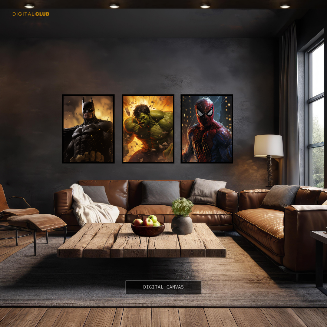 Marvel Super Heroes - 3 Panel Wall Art