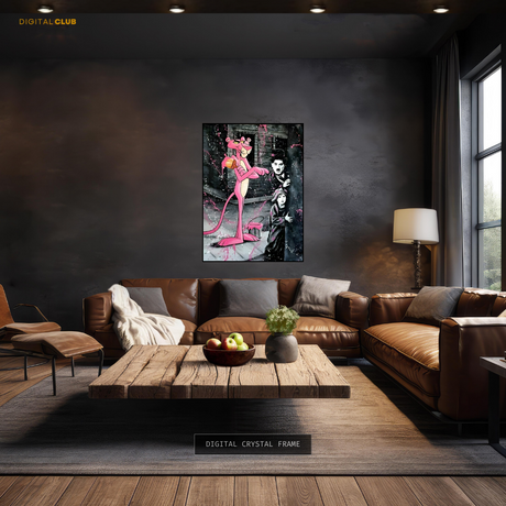 Pink Panther & Charlie Premium Wall Art