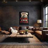 Poker Quote Premium Wall Art