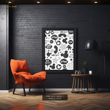 Mickey Mouse - Seamless Pattern 9 - Premium Wall Art