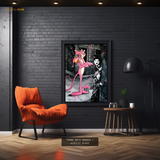 Pink Panther & Charlie Premium Wall Art