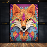 Fox Artwork 3 - Animal & Wildlife Premium Wall Art