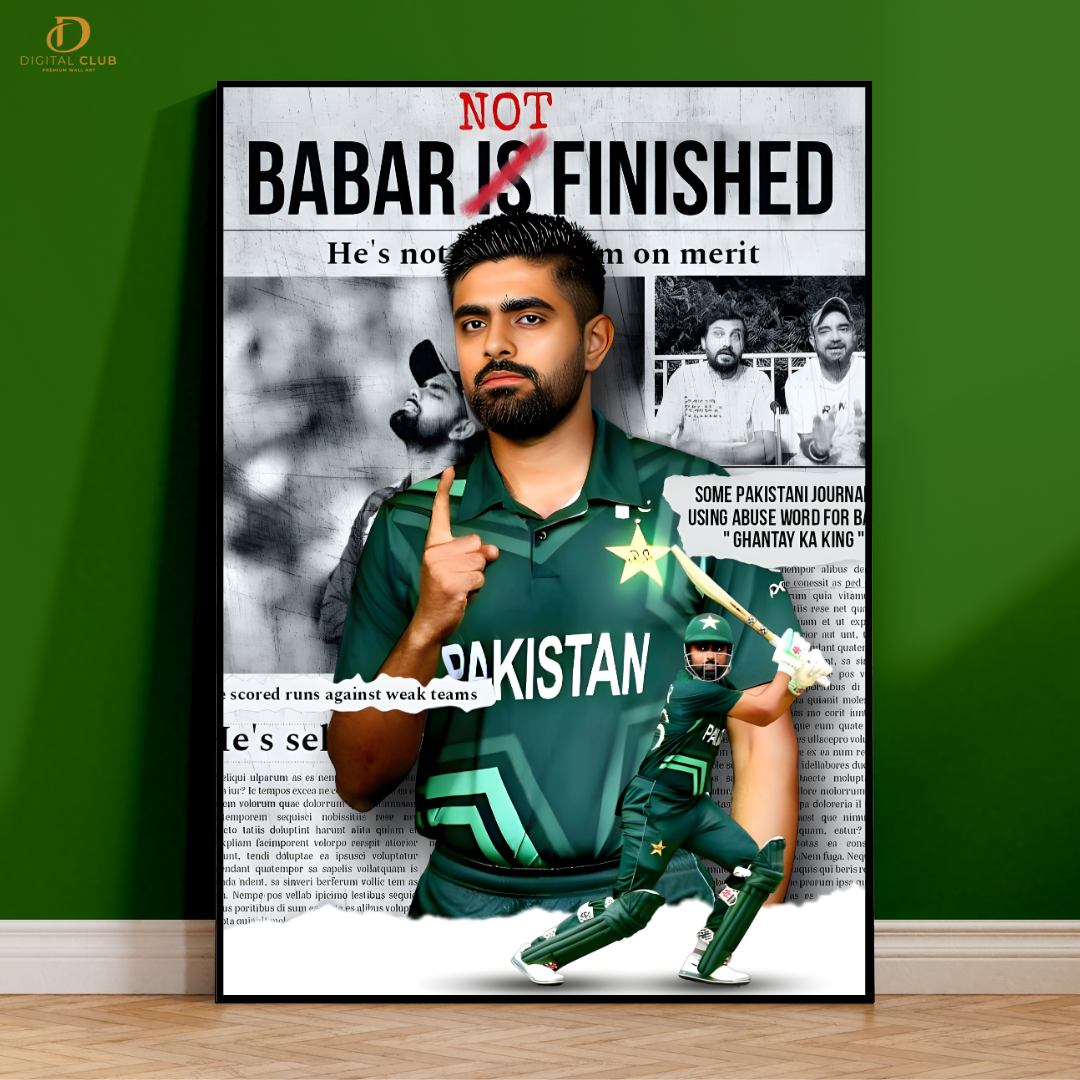 Babar Azam - Cricket - Premium Wall Art