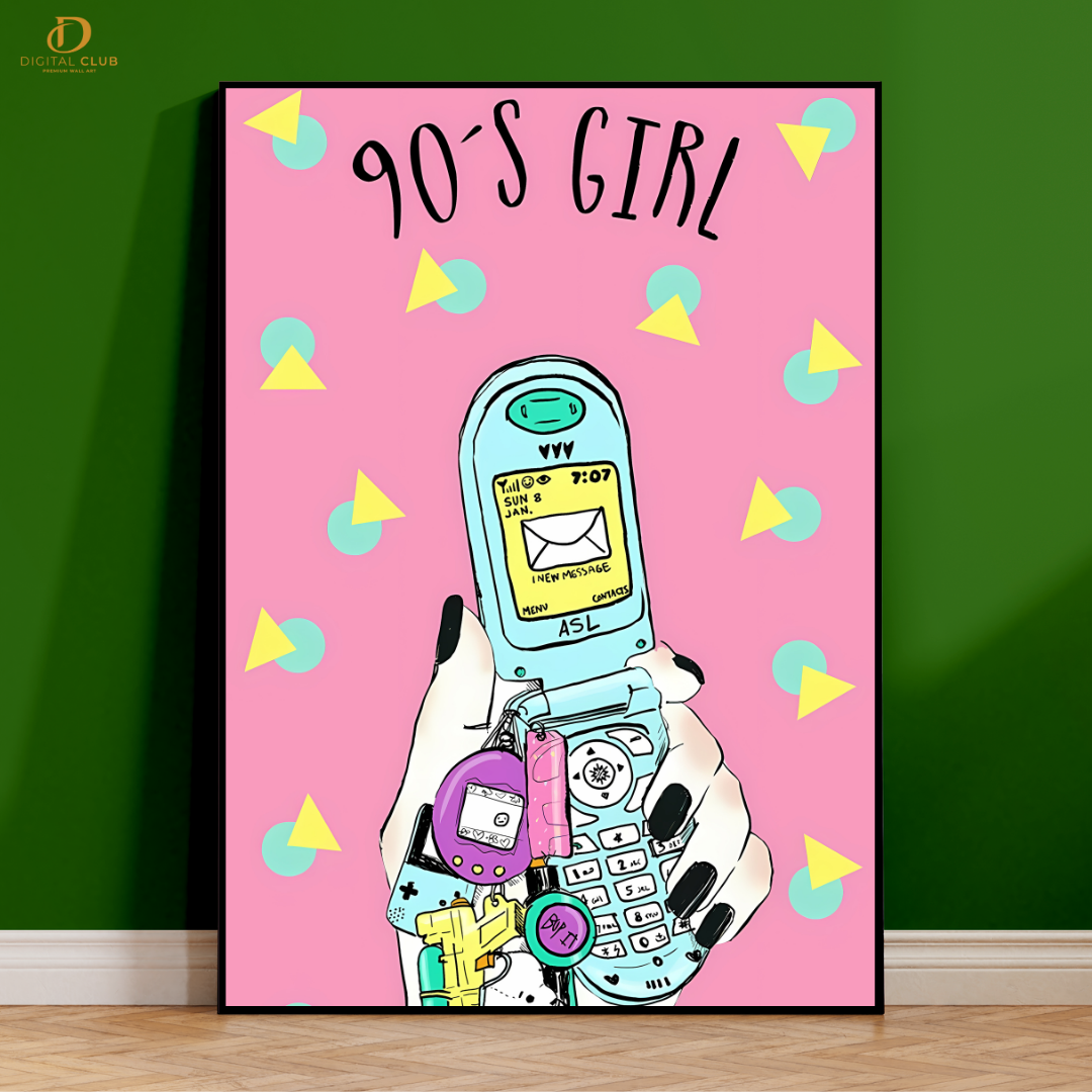 90's Girl - Trendy - Premium Wall Art