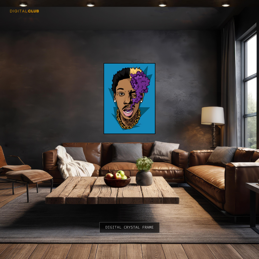 Wiz Khalifa - Music - Premium Wall Art