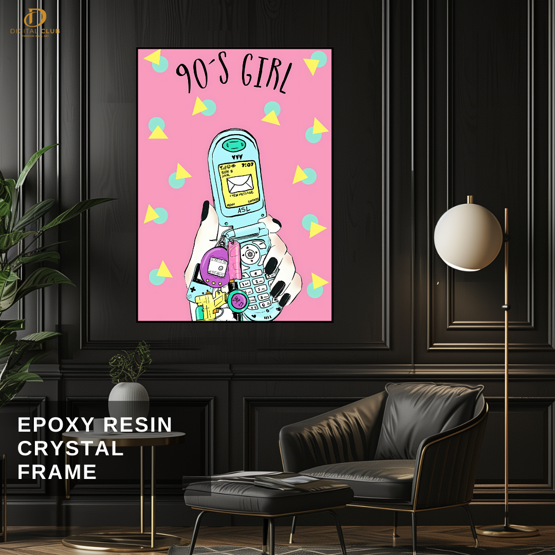 90's Girl - Trendy - Premium Wall Art