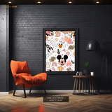 Mickey Mouse - Seamless Pattern 10 - Premium Wall Art