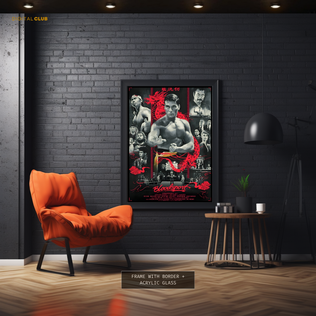 BloodSport Van Damme Movie Premium Wall Art