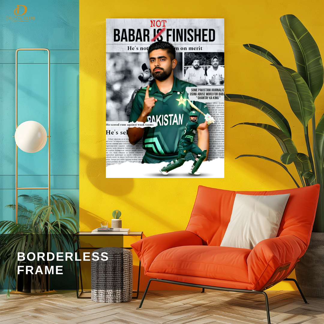 Babar Azam - Cricket - Premium Wall Art