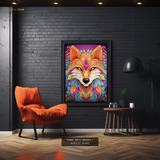 Fox Artwork 3 - Animal & Wildlife Premium Wall Art