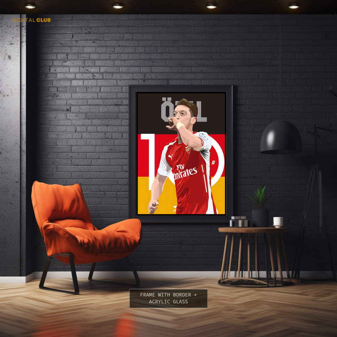 Ozil Arsenal - Football - Premium Wall Art