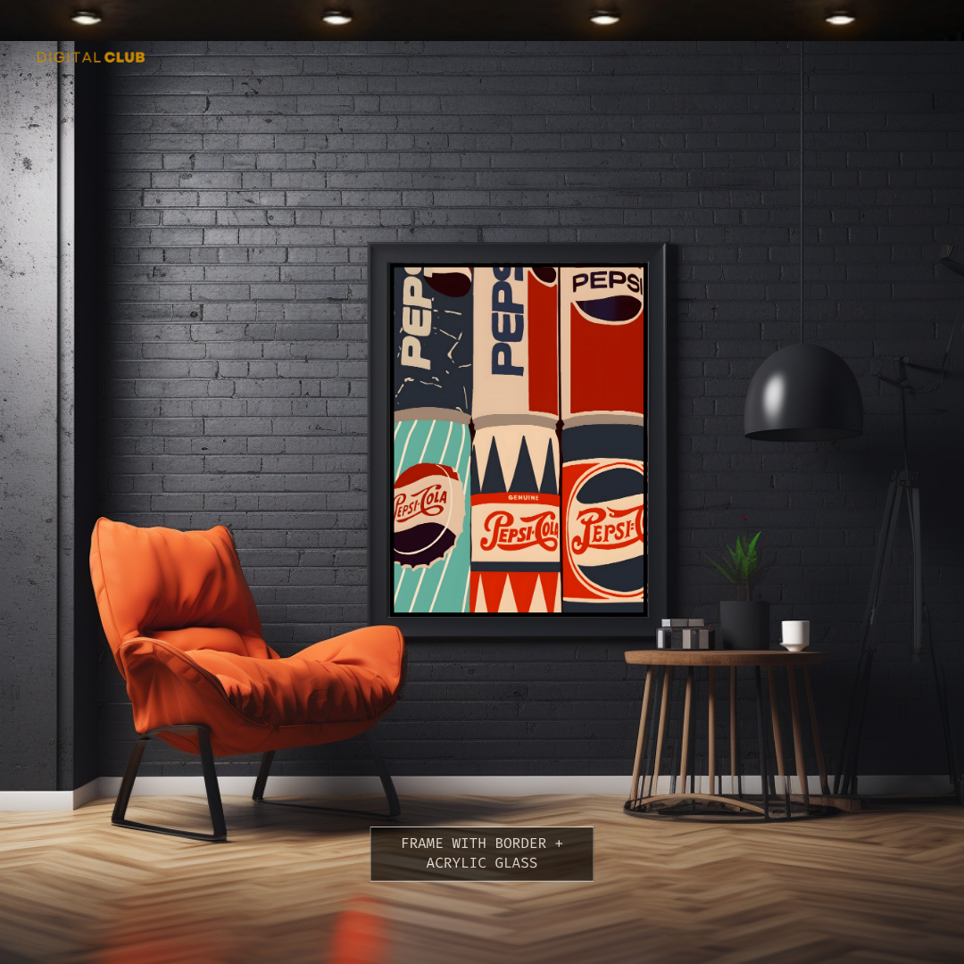 Pepsi Artwork - Food & Drinks - Premium Wall Art