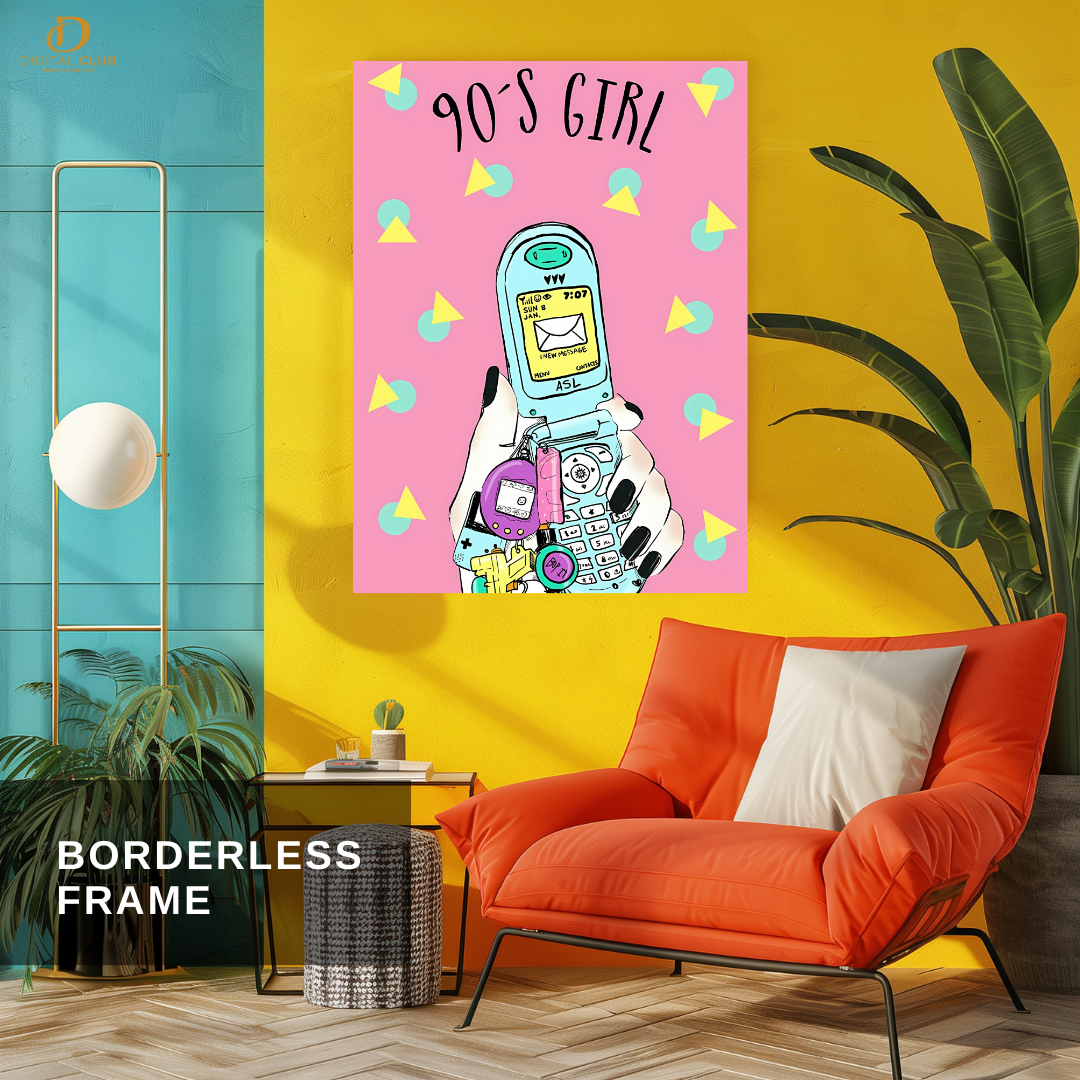 90's Girl - Trendy - Premium Wall Art