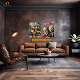 POP ART Artwork 1 - 2 Panel Wall Art