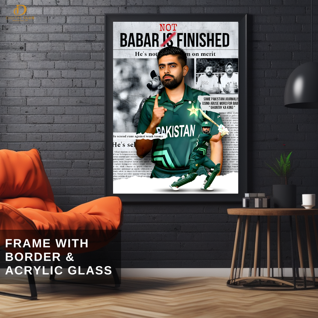 Babar Azam - Cricket - Premium Wall Art