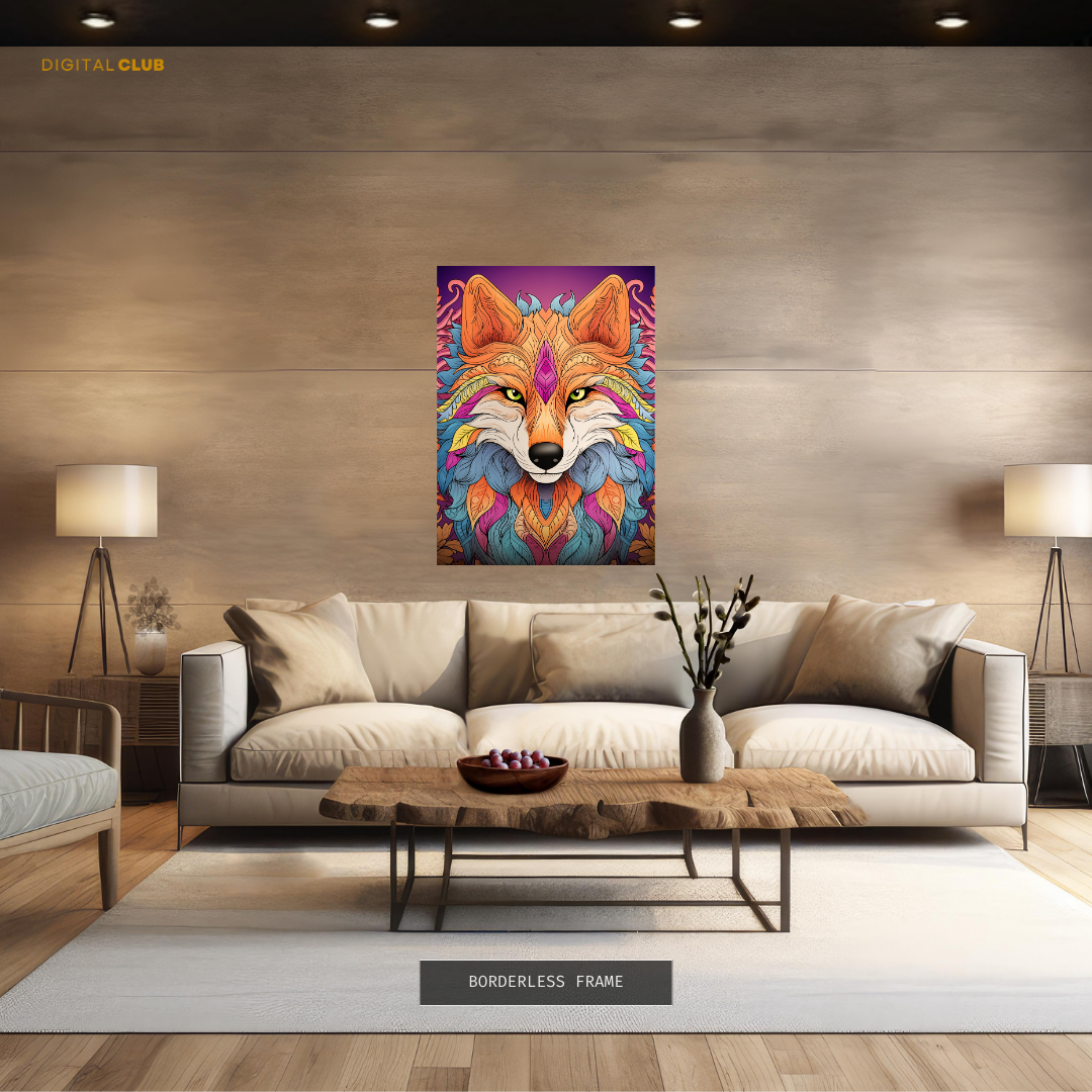 Fox Artwork 3 - Animal & Wildlife Premium Wall Art